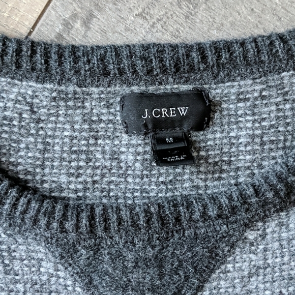 J. Crew Heathered Gray Thermal Wool Sweater G22 - Picture 3 of 7
